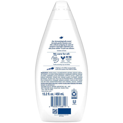 Dove Hydrate Body Wash 2-Pack – Moisturizing Cleanser for Soft Skin (15.2 oz Ea)
