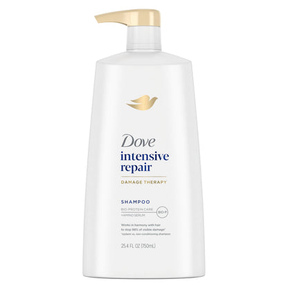 Dove Intensive Repair Shampoo for Damaged Hair | Bio-Restore Complex, 25.4 oz