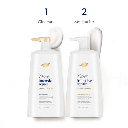 Dove Intensive Repair Shampoo for Damaged Hair | Bio-Restore Complex, 25.4 oz