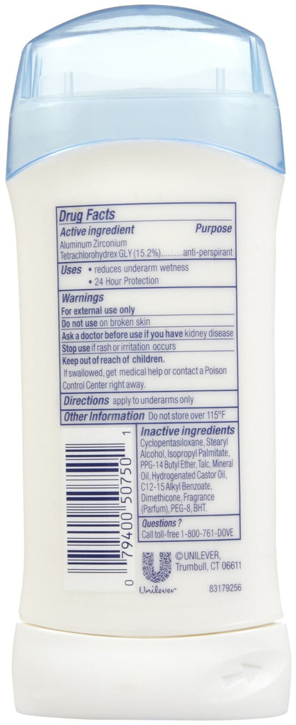 Dove Invisible Solid Fresh Deodorant – 2.6 oz, 3-Pack
