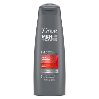Dove Men+Care 2-in-1 Shampoo & Conditioner for Clean, Protected Hair – 12 oz