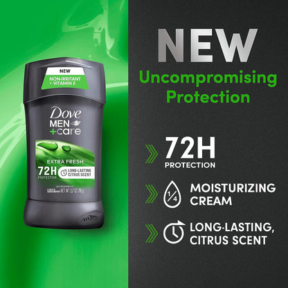 Dove Men+Care 48-Hour Antiperspirant Stick – Extra Fresh, Non-Irritant, 2.7 oz (Pack of 7)