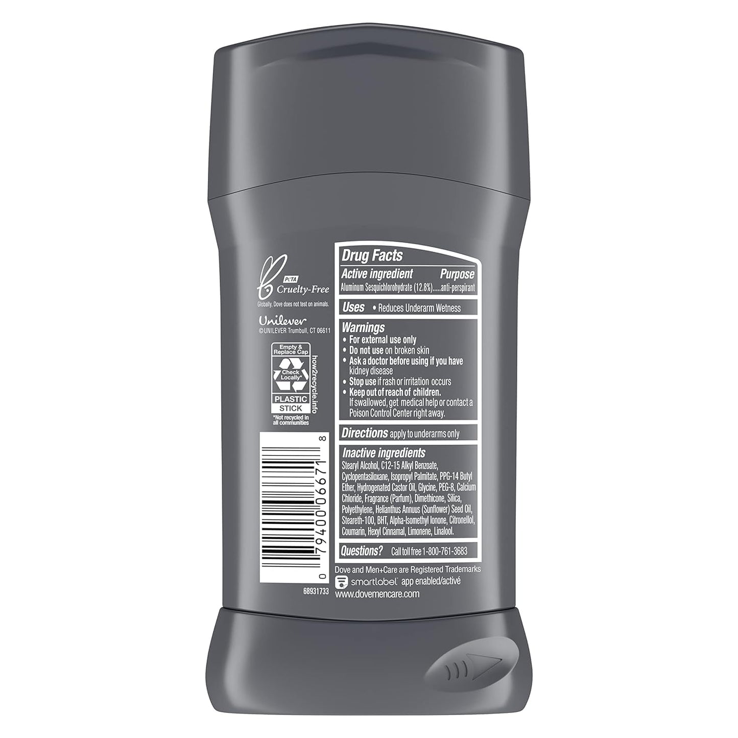 Dove Men+Care Clean Comfort Antiperspirant Deodorant – 48-Hour Sweat & Odor Protection (3 x 2.7 oz)