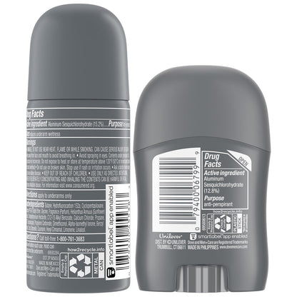 Dove Men+Care Clean Comfort Travel Antiperspirant Set – 72H Protection (4 Piece)