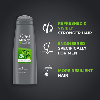 Dove Men+Care College Gift Set – Extra Fresh Body Wash, Deodorant & 2-in-1 Shampoo/Conditioner