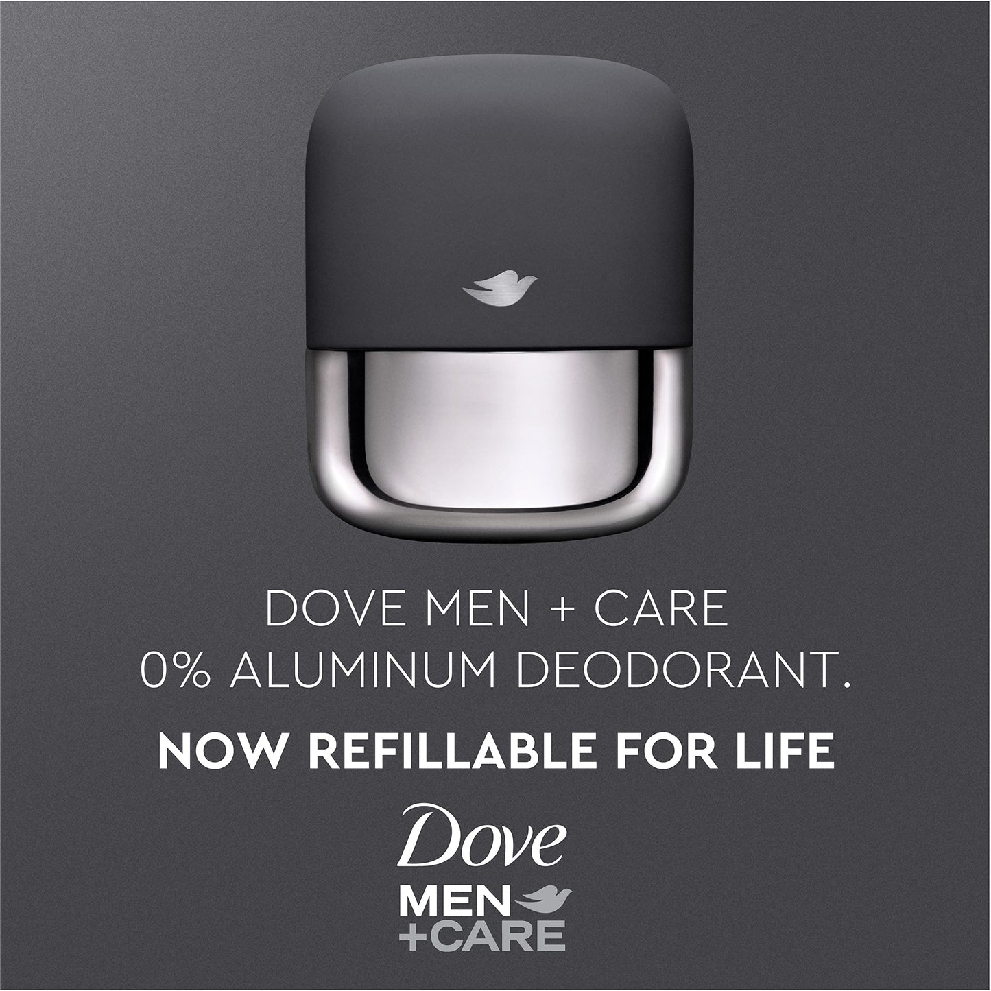 Dove Men+Care Ultimate Refillable Deodorant Kit – Aluminum-Free, 0% Aluminum, 1.13 oz