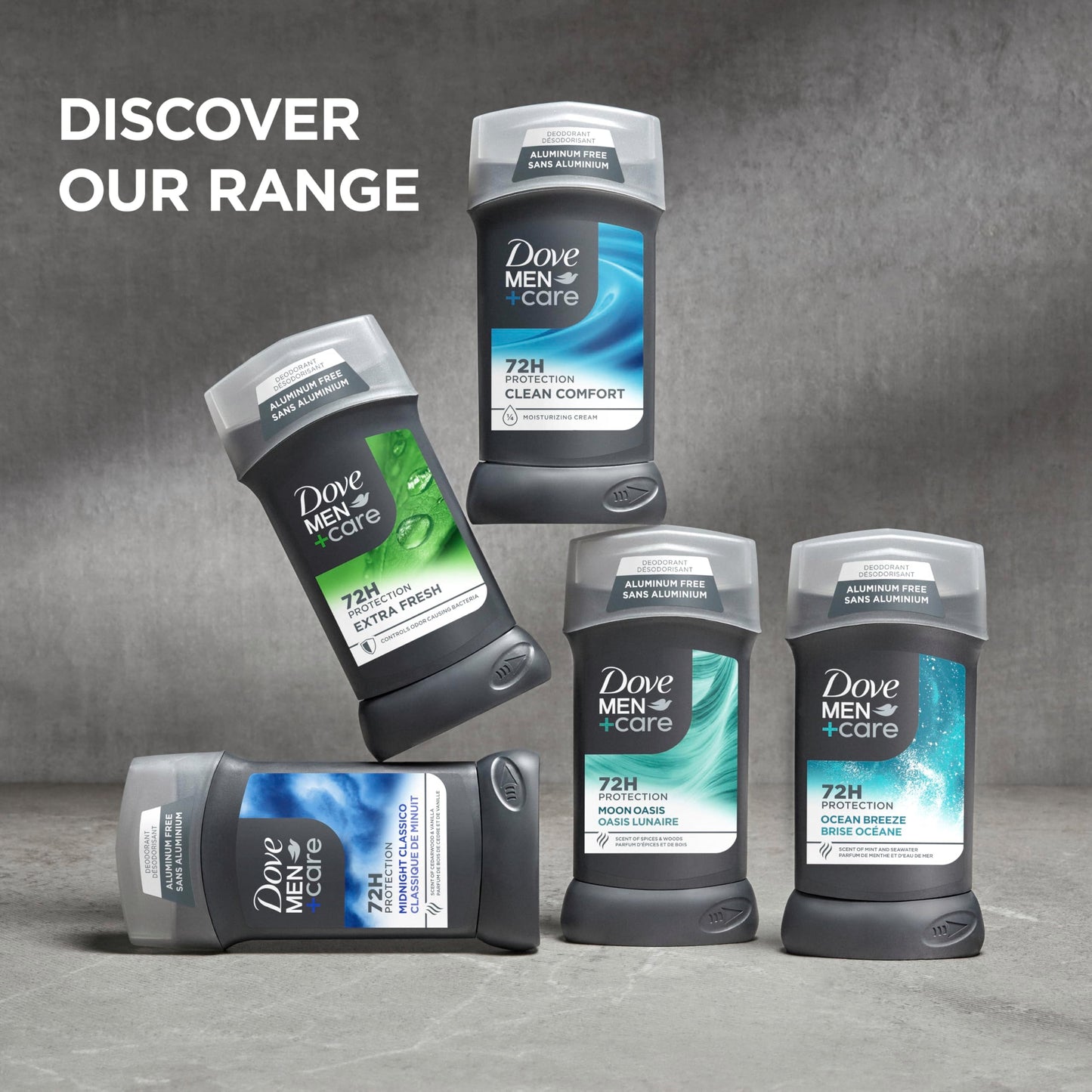 DOVE MEN+CARE Aluminum-Free Wild Eucalyptus Deodorant Stick – 3 oz (3-Pack)