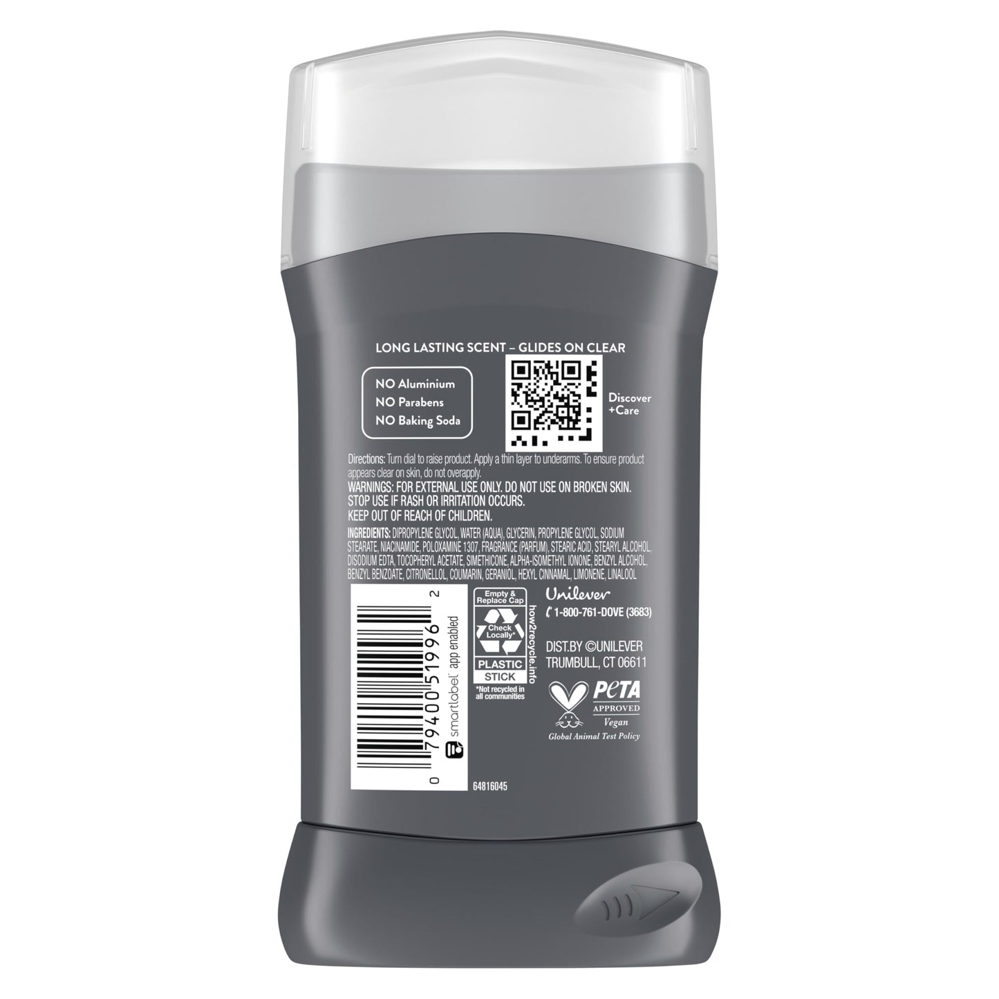 DOVE MEN+CARE Aluminum-Free Wild Eucalyptus Deodorant Stick – 3 oz (3-Pack)
