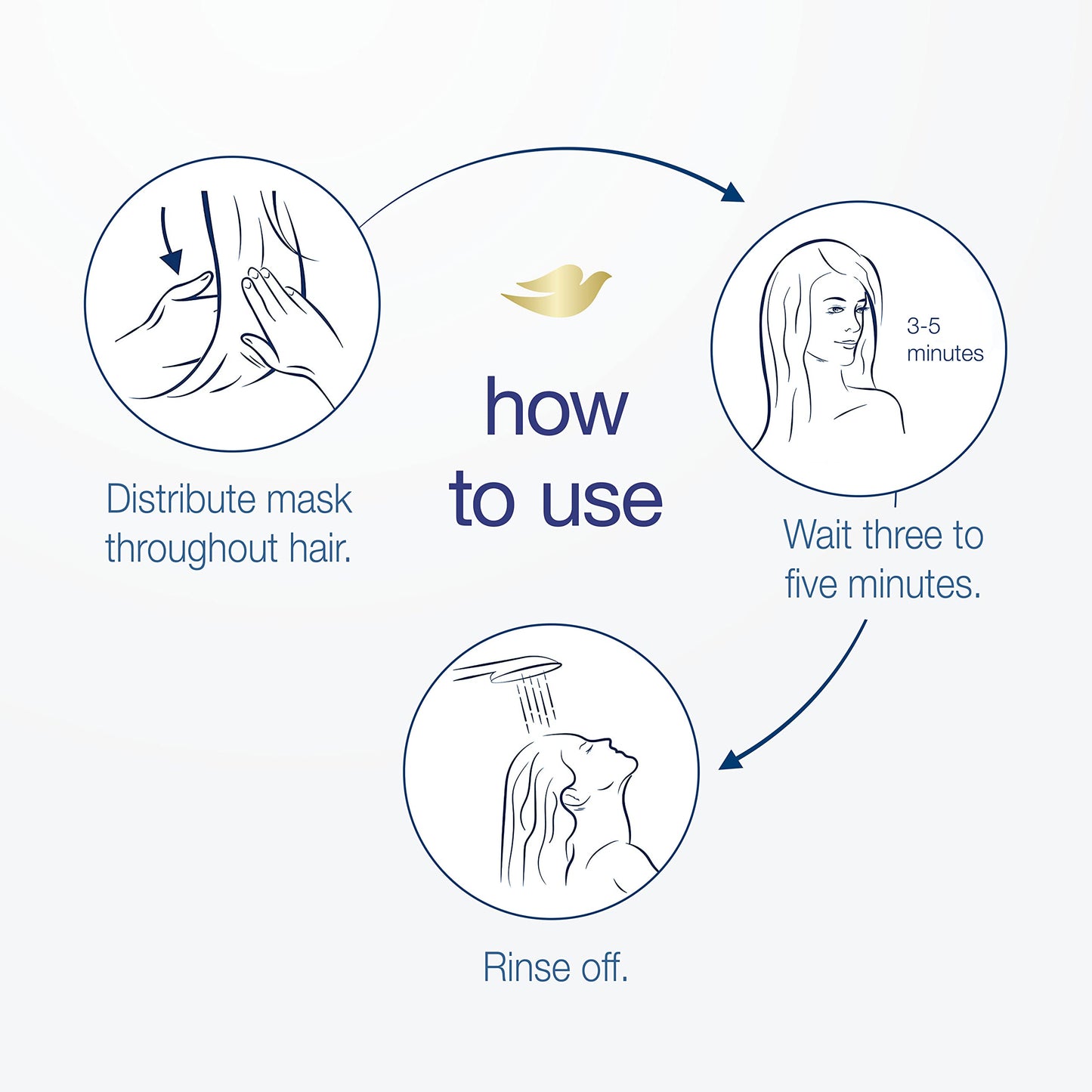 Dove Mineral Strengthens Hair Mask with White Clay — 4 oz, 4 Count