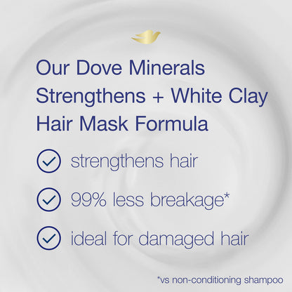 Dove Mineral Strengthens Hair Mask with White Clay — 4 oz, 4 Count