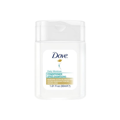 Dove Daily Moisture Conditioner Mini Bottles for Hotels – 30 ml Flip-Top, Case of 192