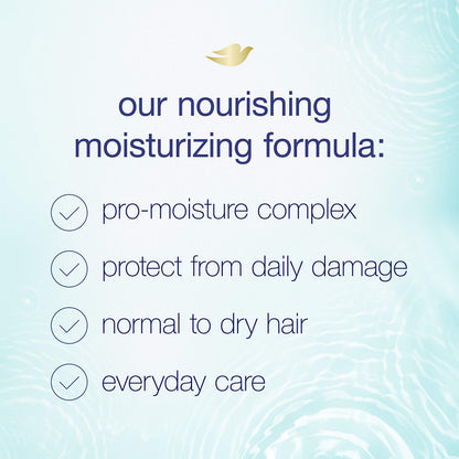 Dove Nutritive Solutions Daily Moisture Shampoo with Pump – Normal to Dry Hair (25.4 oz)