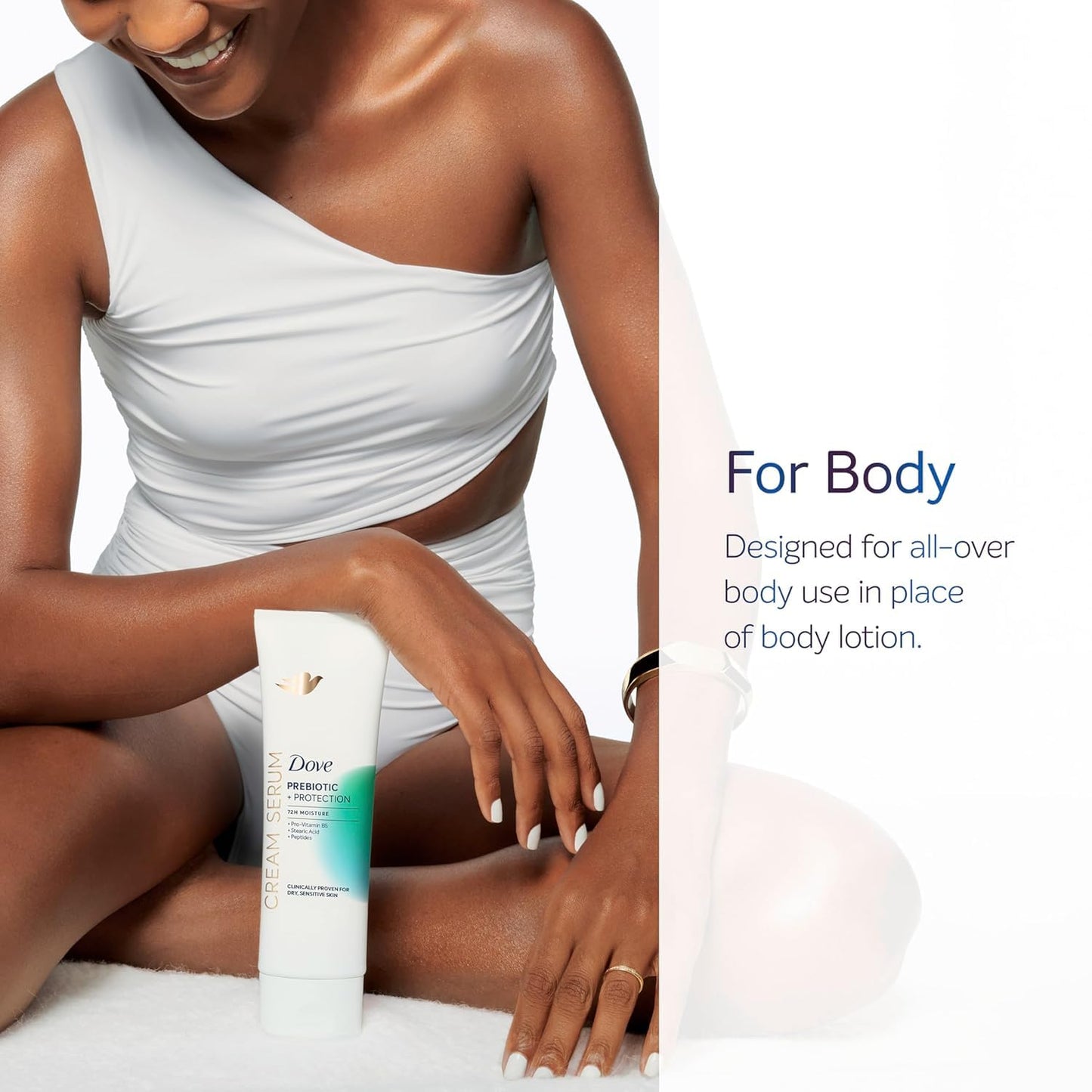 Dove Prebiotic + Protection Cream Serum for Dry, Sensitive Skin – 8 oz