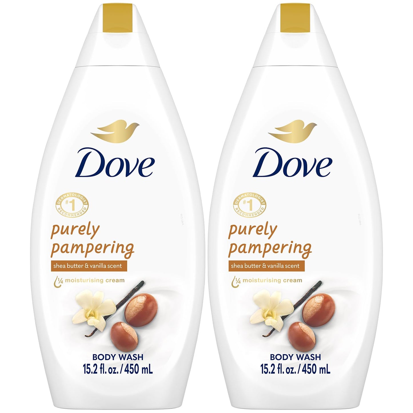 Dove Purely Pampering Shea Butter & Warm Vanilla Body Wash – 2-Pack