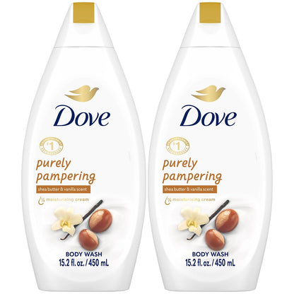 Dove Purely Pampering Shea Butter & Warm Vanilla Body Wash – 2-Pack