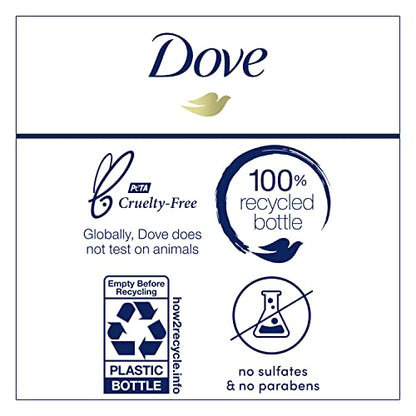 Dove Concentrate Refill 4-Pack for Reusable Bottle — Makes 16 oz of Daily Moisture Body Wash