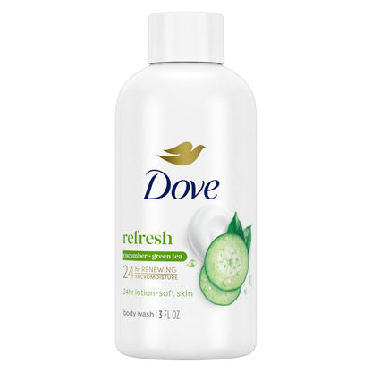 Dove Refreshing Cucumber & Green Tea Body Wash – 24 Count (3 oz)