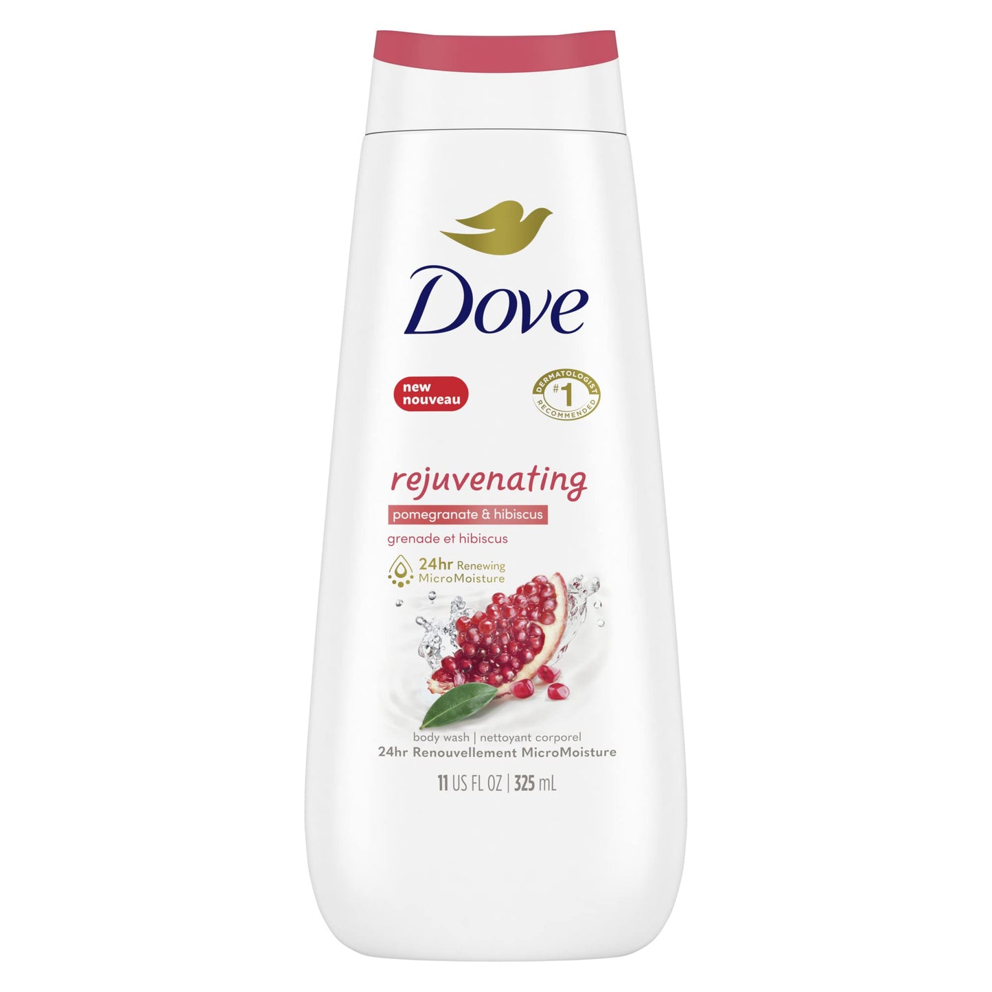 Dove Rejuvenating Body Wash – Pomegranate & Hibiscus, 325 ml