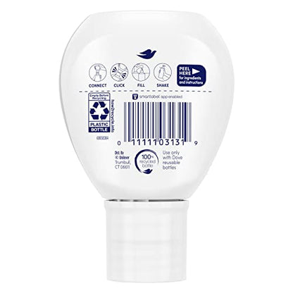 Dove Concentrate Refill 4-Pack for Reusable Bottle — Makes 16 oz of Daily Moisture Body Wash