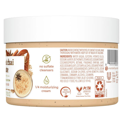 Dove Exfoliating Body Scrub – Spiced Chai Latte, 10.5 oz | Nourishing ¼ Cream