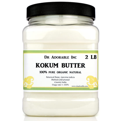 Dr Adorable Kokum Butter - 2 lb - Raw 100% Pure Premium Organic
