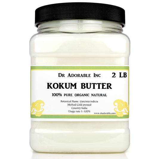 Dr Adorable Kokum Butter - 2 lb - Raw 100% Pure Premium Organic