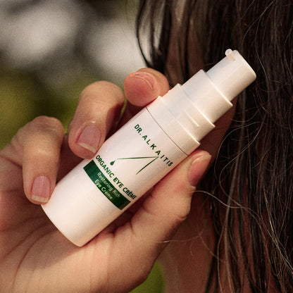 DR. ALKAITIS Organic Eye Crème – Gentle Moisturizer with Sacha Inchi & Signature Botanical Complexes for Circulation-Boosting Dark Circle Care