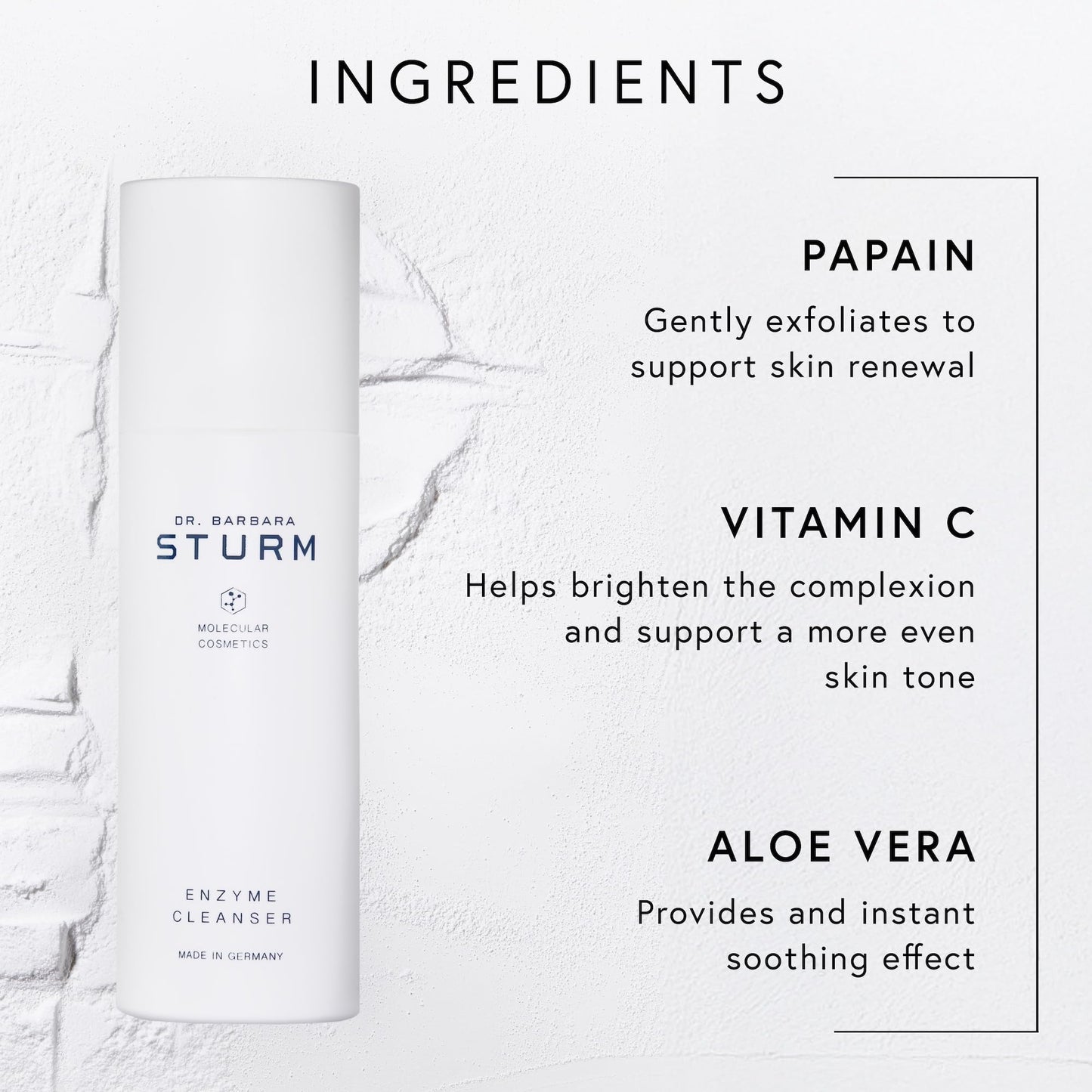 Dr. Barbara Sturm Enzyme Cleanser 75g – 2-in-1 Powder Cleanser & Exfoliator