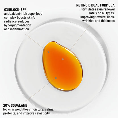 Dr. Brandt Bright This Way Glow Overnight Retinol Oil – 2 x 1 fl oz, 2% Retinol for Texture & Radiance