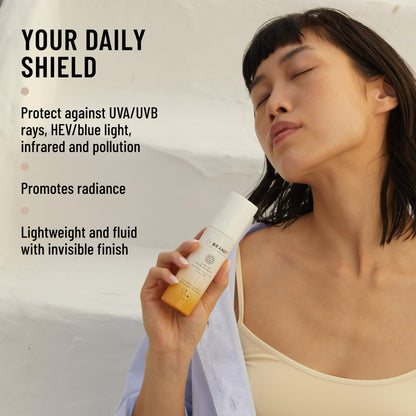 Dr. Brandt Bright This Way Liquid Sun Shield SPF 50 — 100% Mineral, Invisible Finish, 2 × 1.7 oz