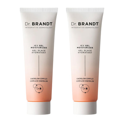 Dr. Brandt iD-STRESS Icy Gel Moisturizer – Revitalize Dull Skin | 1.7 fl oz (Pack of 2)