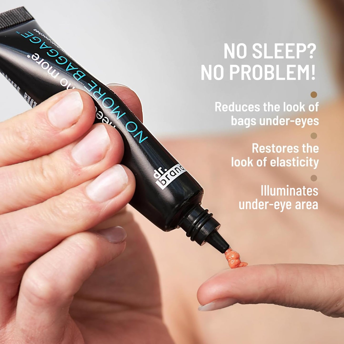 Dr. Brandt Skincare Needles No More Baggage Bundle - Minimizes Under-Eye Bags, Puffiness & Dark Circles (Full 0.5 oz + Travel 0.25 oz)