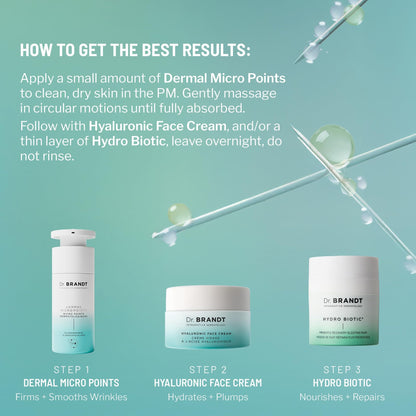 Dr. Brandt Needles No More Dermal Micro Points – Intensive Skin-Lifting Gel for Texture & Fine Lines | 1.0 oz
