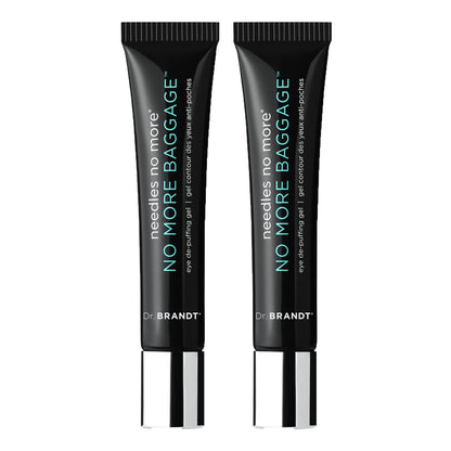 Dr. Brandt Needles No More Baggage – 0.5 oz x2 Eye Gel Minimizes Puffiness & Dark Circles
