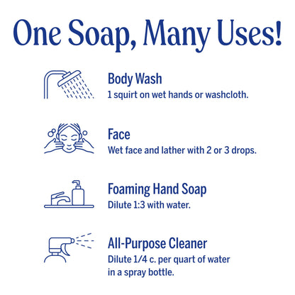 Dr. Bronner's Pure-Castile Magic Liquid Soap – 32 oz (3-Pack) Almond, Citrus, Tea Tree | Multi-Purpose Soap