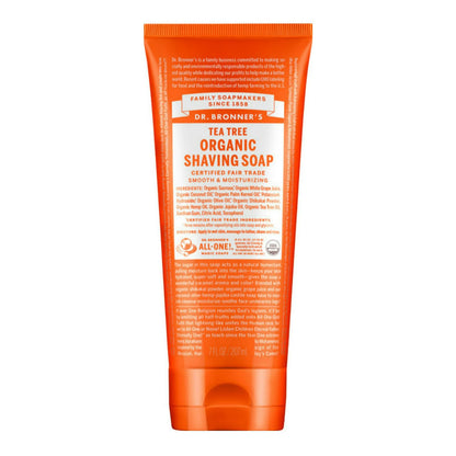 Dr. Bronner's Tea Tree Organic Shave Gel – 7 Oz