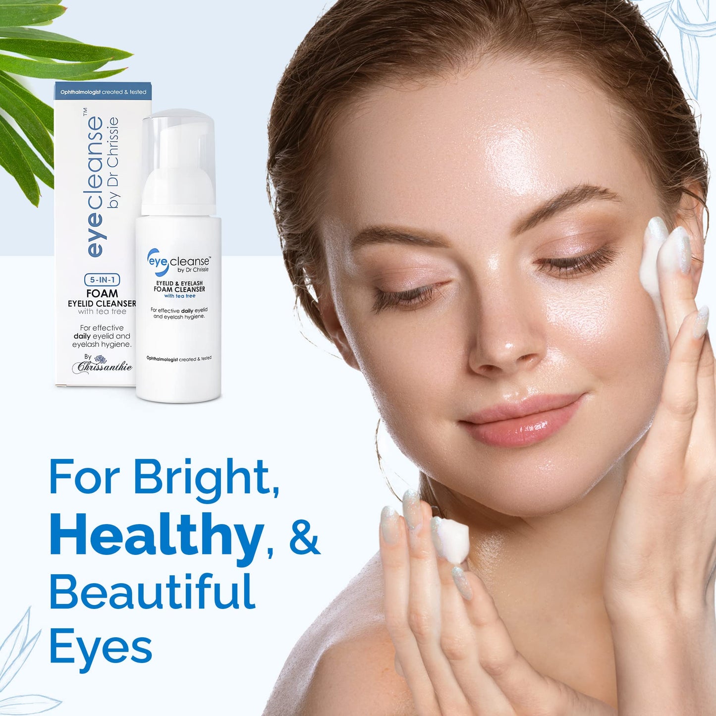 Dr Chrissie All-in-One Eyelid & Eyelash Cleanser for Extensions – EyeCleanse, 50 ml
