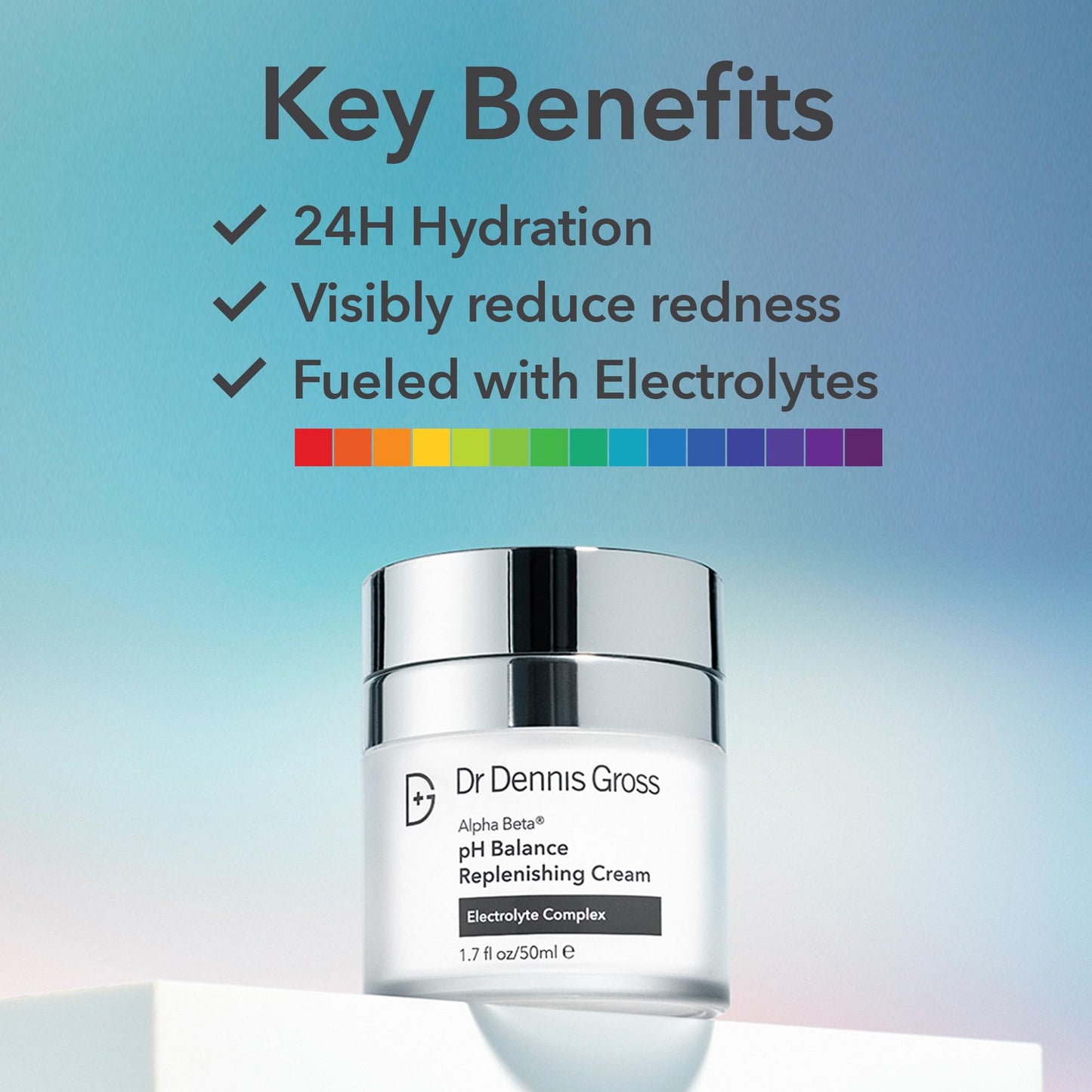Dr Dennis Gross Alpha Beta pH Balance Replenishing Cream — Lightweight Gel-Cream with Electrolytes & AHAs