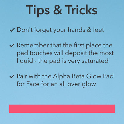 Dr Dennis Gross Glow Pad Body – Buildable Hydrating Self-Tanner Towelettes with AHAs/BHAs