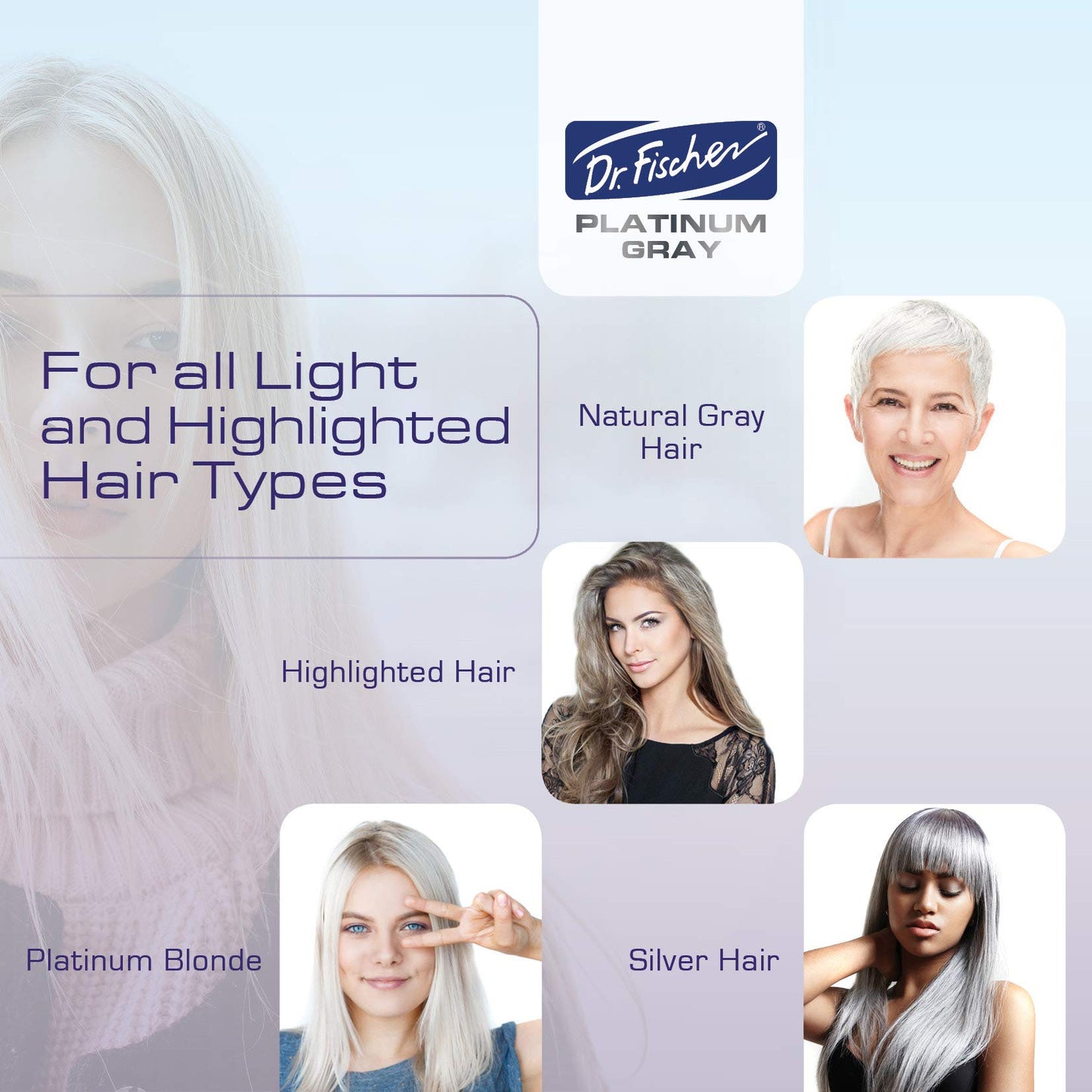 Dr. Fischer Purple Mask for Silver Perfection - Neutralizes Yellow Tones, Hydrates Gray Hair, Sulfate-Free