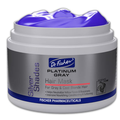 Dr. Fischer Purple Mask for Silver Perfection - Neutralizes Yellow Tones, Hydrates Gray Hair, Sulfate-Free