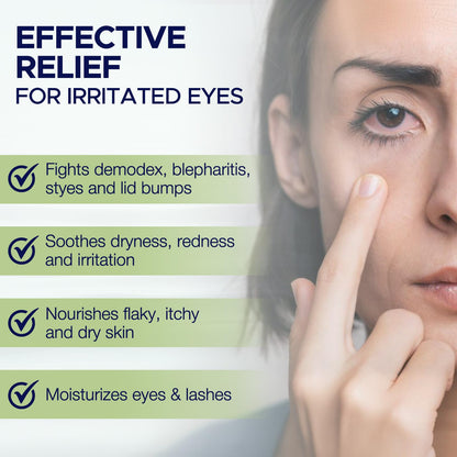 Dr. Fischer Tea Tree Oil Eyelid Cleanser – Gentle Tear-Free Eye Wash