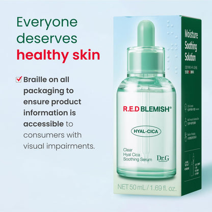 Dr. G R.E.D. Blemish Clear Hyal-Cica Serum – Hydration with Hyaluronic Acid & Centella, 1.69 fl oz