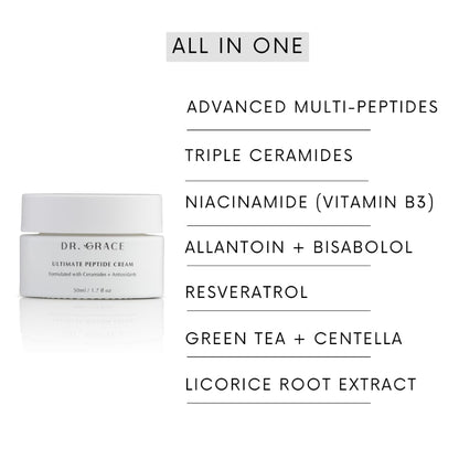 Dr. Grace Ultimate Peptide Cream – Daily Moisturizer with Peptides & Ceramides