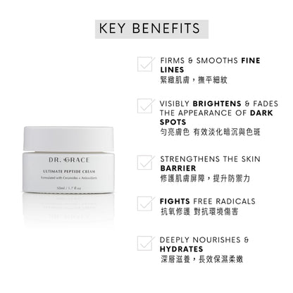 Dr. Grace Ultimate Peptide Cream – Daily Moisturizer with Peptides & Ceramides
