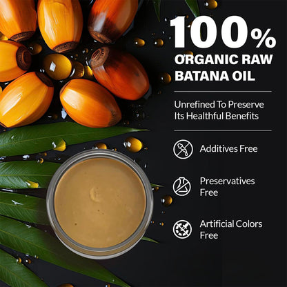 Dr Healdy Batana Oil for Hair Growth and Nourishment - 100% Raw Unrefined Batana from Honduras (120ml)