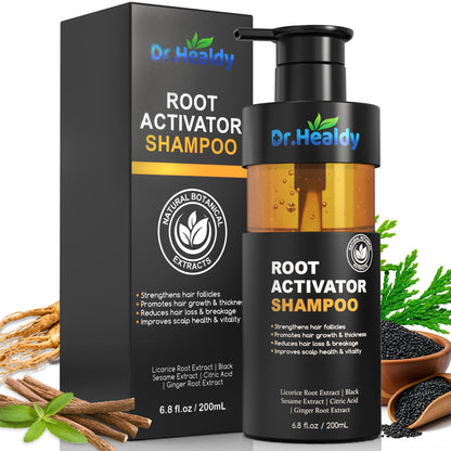 Dr. Healdy Root Activator Shampoo – Hair Growth Support, Sulfate-Free, 6.8 fl oz / 200 mL, For Men & Women