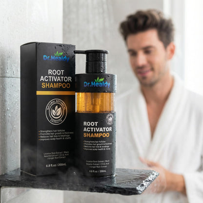 Dr. Healdy Root Activator Shampoo – Hair Growth Support, Sulfate-Free, 6.8 fl oz / 200 mL, For Men & Women