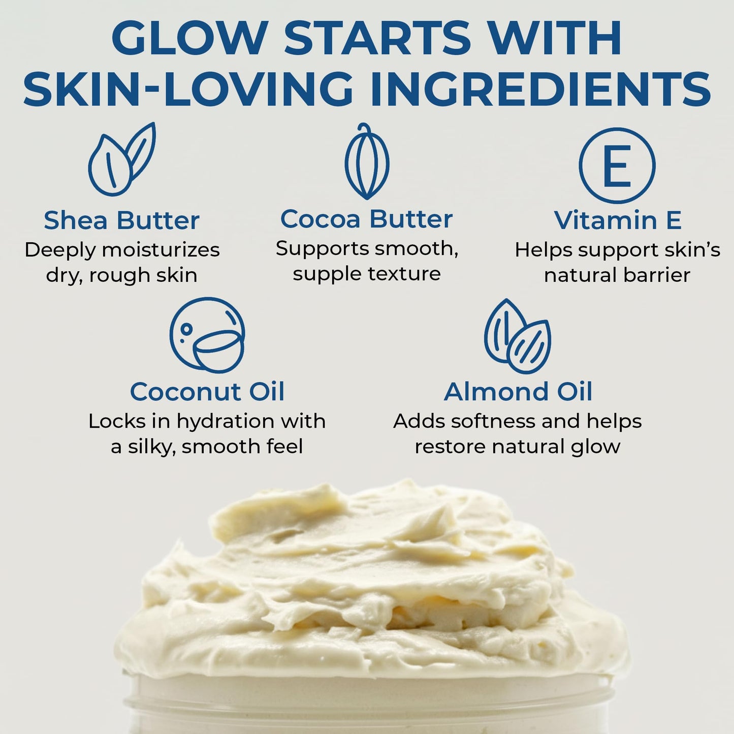 Dr. Jacobs Naturals Shea Soufflé Body Butter – Unscented, Lightweight Hydration