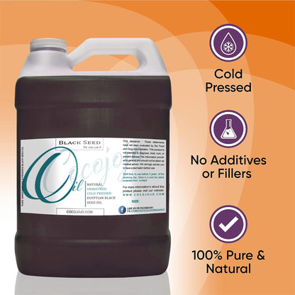 Dr Joe Lab Egyptian Black Seed Oil – Pure Cold-Pressed Black Cumin for Hair, Skin & Nails (128 oz)
